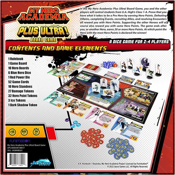My Hero Academia Plus Ultra Board Game 2022 Jasco Games - Picture 3 of 5